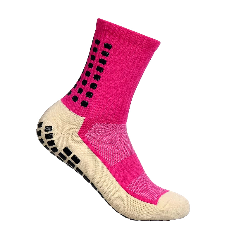 Magimobo Grip Football Socks Glue Dispenser Men Mid Calf Socks Non Slip Running Sports Socks