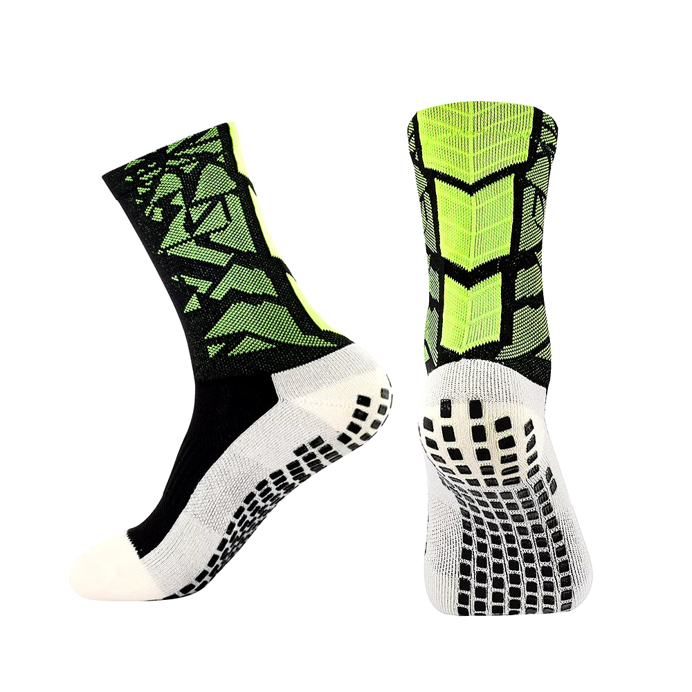 Magimobo Grip Football Socks Glue Dispenser Men Mid Calf Socks Non Slip Running Sports Socks