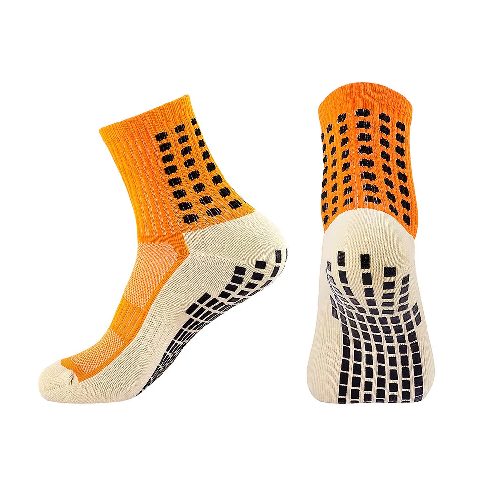Magimobo Grip Football Socks Glue Dispenser Men Mid Calf Socks Non Slip Running Sports Socks